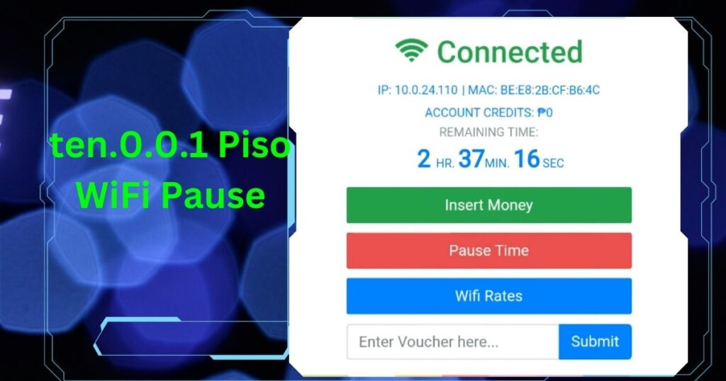 ten.0.0.1 Piso WiFi Pause Portal